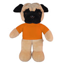 Soft Plush Pug with Tee 12"-12