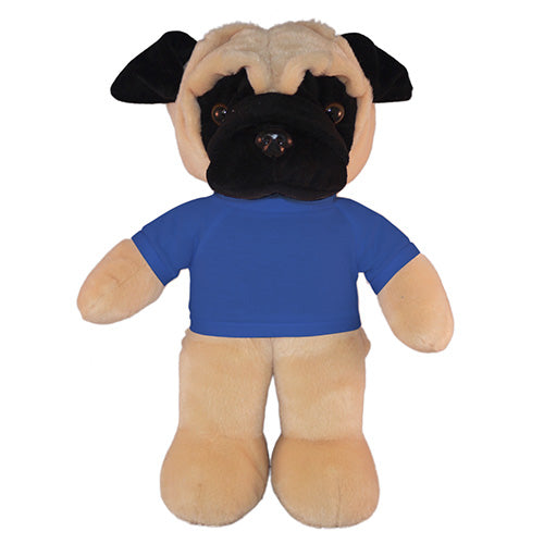 Soft Plush Pug with Tee 12"