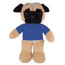 Soft Plush Pug with Tee 12"-15