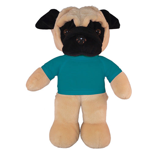 Soft Plush Pug with Tee 12"