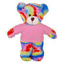 Soft Plush Tie Dye Teddy Bear with Tee-13