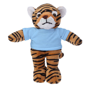 Soft Plush Tiger with Tee 12"
