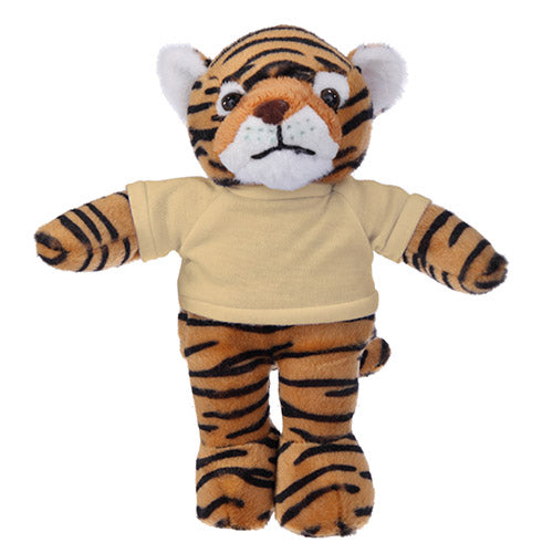 Soft Plush Tiger with Tee 8"