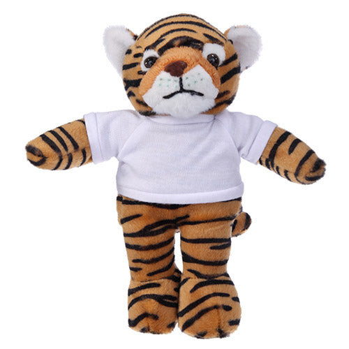Soft Plush Tiger with Tee 8"