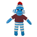 Soft Plush Blue Sock Monkey with Tee-3