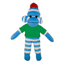 Soft Plush Blue Sock Monkey with Tee-9