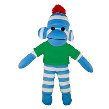 Soft Plush Blue Sock Monkey with Tee