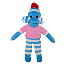 Soft Plush Blue Sock Monkey with Tee-13