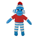 Soft Plush Blue Sock Monkey with Tee-14