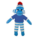 Soft Plush Blue Sock Monkey with Tee-15
