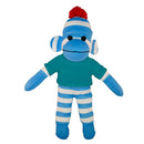 Soft Plush Blue Sock Monkey with Tee-17