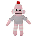 Soft Plush Pink Sock Monkey with Tee-8