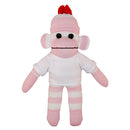 Soft Plush Pink Sock Monkey with Tee-18