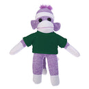 Soft Plush Purple Sock Monkey with Tee-6