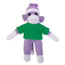 Soft Plush Purple Sock Monkey with Tee-9