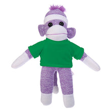 Soft Plush Purple Sock Monkey with Tee