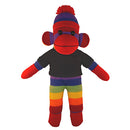 Soft Plush Rainbow Sock Monkey with Tee-2