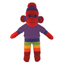 Soft Plush Rainbow Sock Monkey with Tee-5