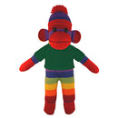 Soft Plush Rainbow Sock Monkey with Tee-6