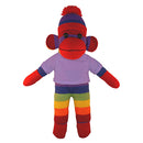 Soft Plush Rainbow Sock Monkey with Tee-10
