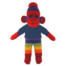 Soft Plush Rainbow Sock Monkey with Tee-11