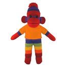 Soft Plush Rainbow Sock Monkey with Tee-12