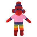 Soft Plush Rainbow Sock Monkey with Tee-13