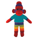 Soft Plush Rainbow Sock Monkey with Tee-17