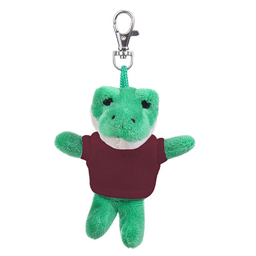 Soft Plush Alligator Keychain with Tee