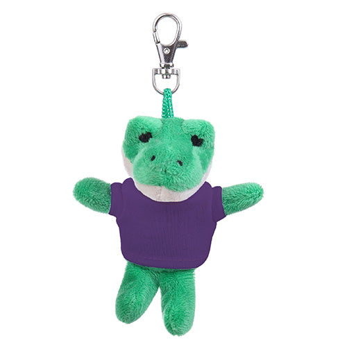 Soft Plush Alligator Keychain with Tee