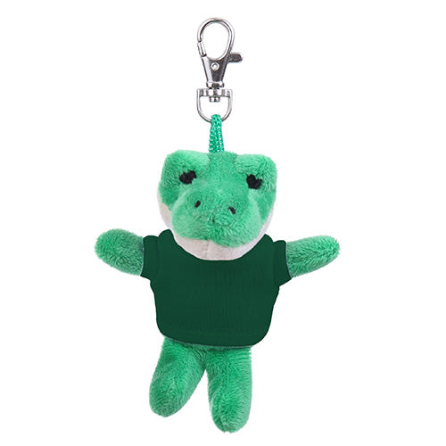 Soft Plush Alligator Keychain with Tee