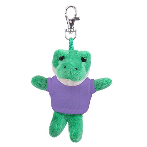 Soft Plush Alligator Keychain with Tee