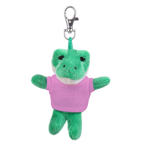 Soft Plush Alligator Keychain with Tee