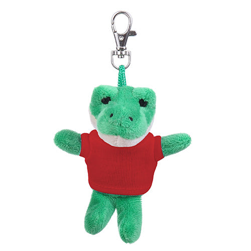 Soft Plush Alligator Keychain with Tee