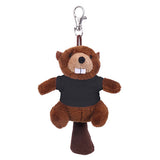 Soft Plush Beaver Keychain