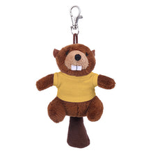 Soft Plush Beaver Keychain with Tee yellow