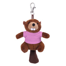 Soft Plush Stuffed Animal Beaver Keychain