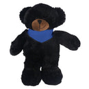Soft Plush Stuffed Black Teddy Bear with Bandana-4