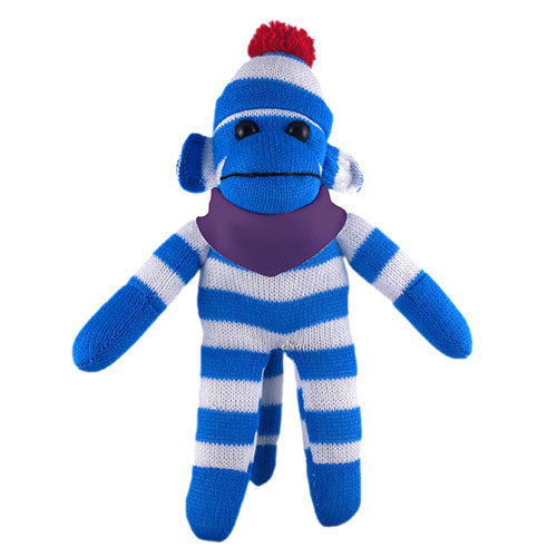 Blue Sock Monkey with Bandana - 0