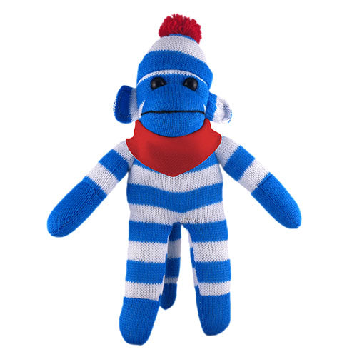 Blue Sock Monkey with Bandana