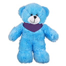 Soft Plush Stuffed Blue Teddy Bear with Bandana-2
