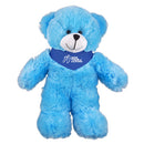 Soft Plush Stuffed Blue Teddy Bear with Bandana-5