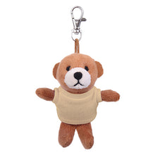 Stuffed Animal Brown Teddy Bear Keychain tan