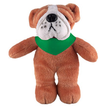 Soft Plush Stuffed Bulldog with Bandana