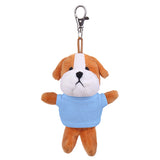 Soft Plush Bulldog Keychain with Tee