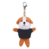 Soft Plush Bulldog Keychain with Tee