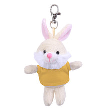 yellow Soft Plush Bunny Keychain with Tee