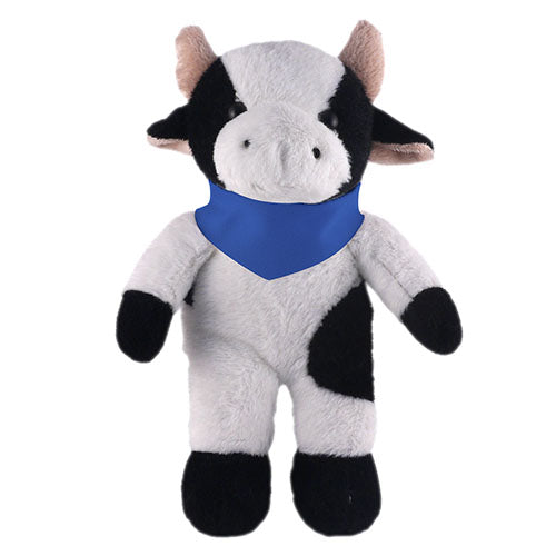 Soft Plush Stuffed Cow with Bandana