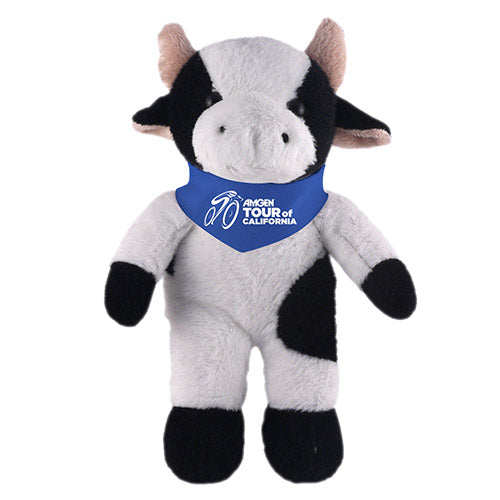 Soft Plush Stuffed Cow with Bandana