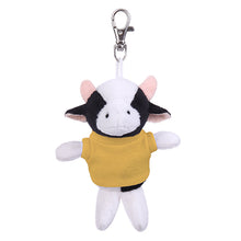 Soft Plush Cow Keychain with Tee yellow